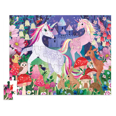 Crocodile Creek 50pc Flat House Puzzle - Unicorn Castle