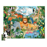 Crocodile Creek 50pc Flat House Puzzle - At The Zoo