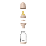 BIBS Glass Bottle Complete Set (2 Pack) 120ml Latex - Blush
