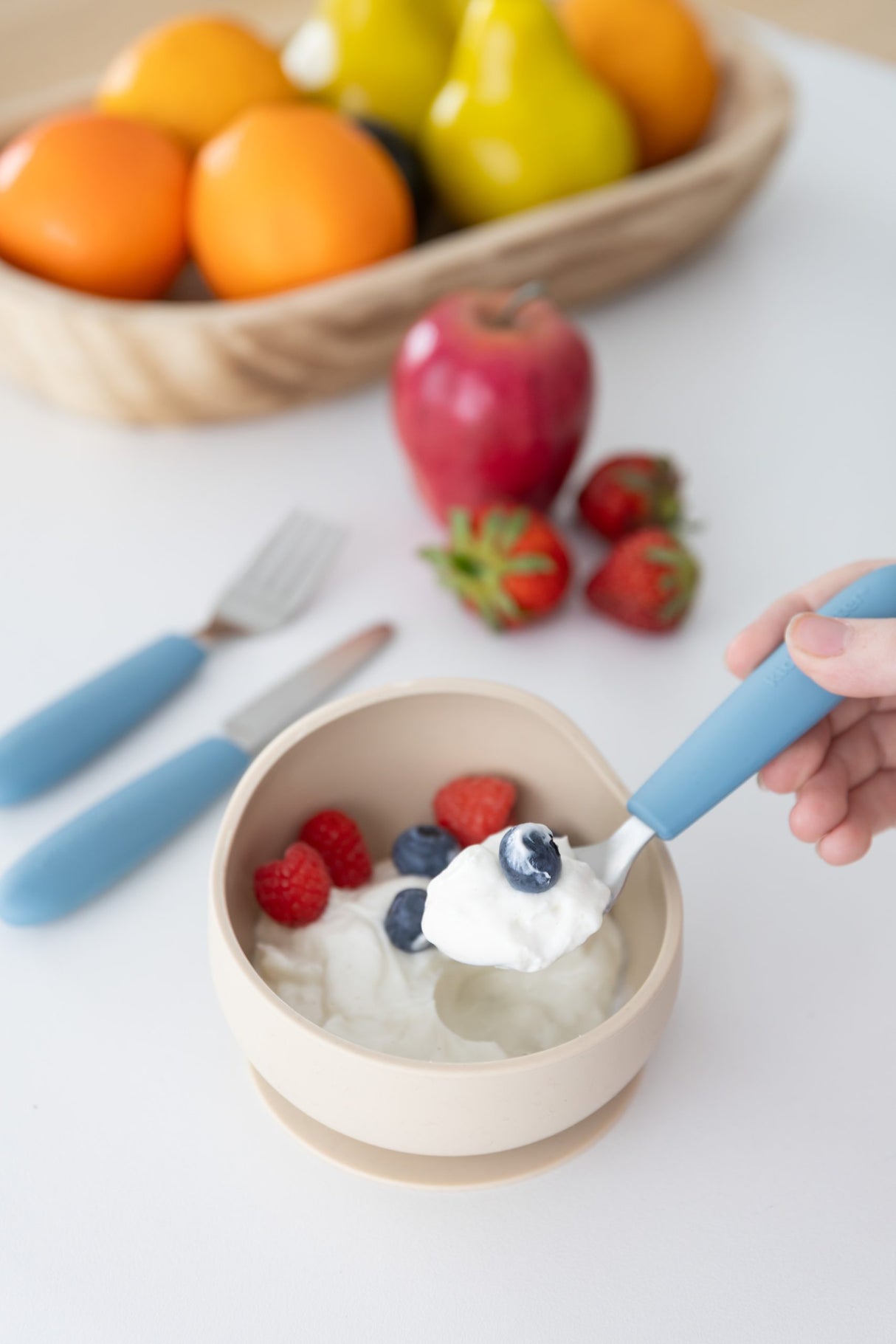 Kiddikutter Kids Cutlery Set - Sage
