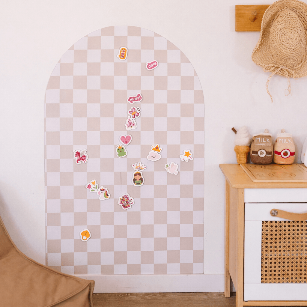 SmartyPals Magnetic Playwall™ - Magnetic Wall Decal for Kids & Playrooms: Rose