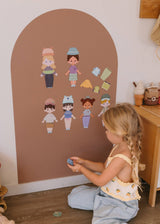 SmartyPals Dress Me Up Magnet Set - Mix & Match Magnetic Dolls for Kids