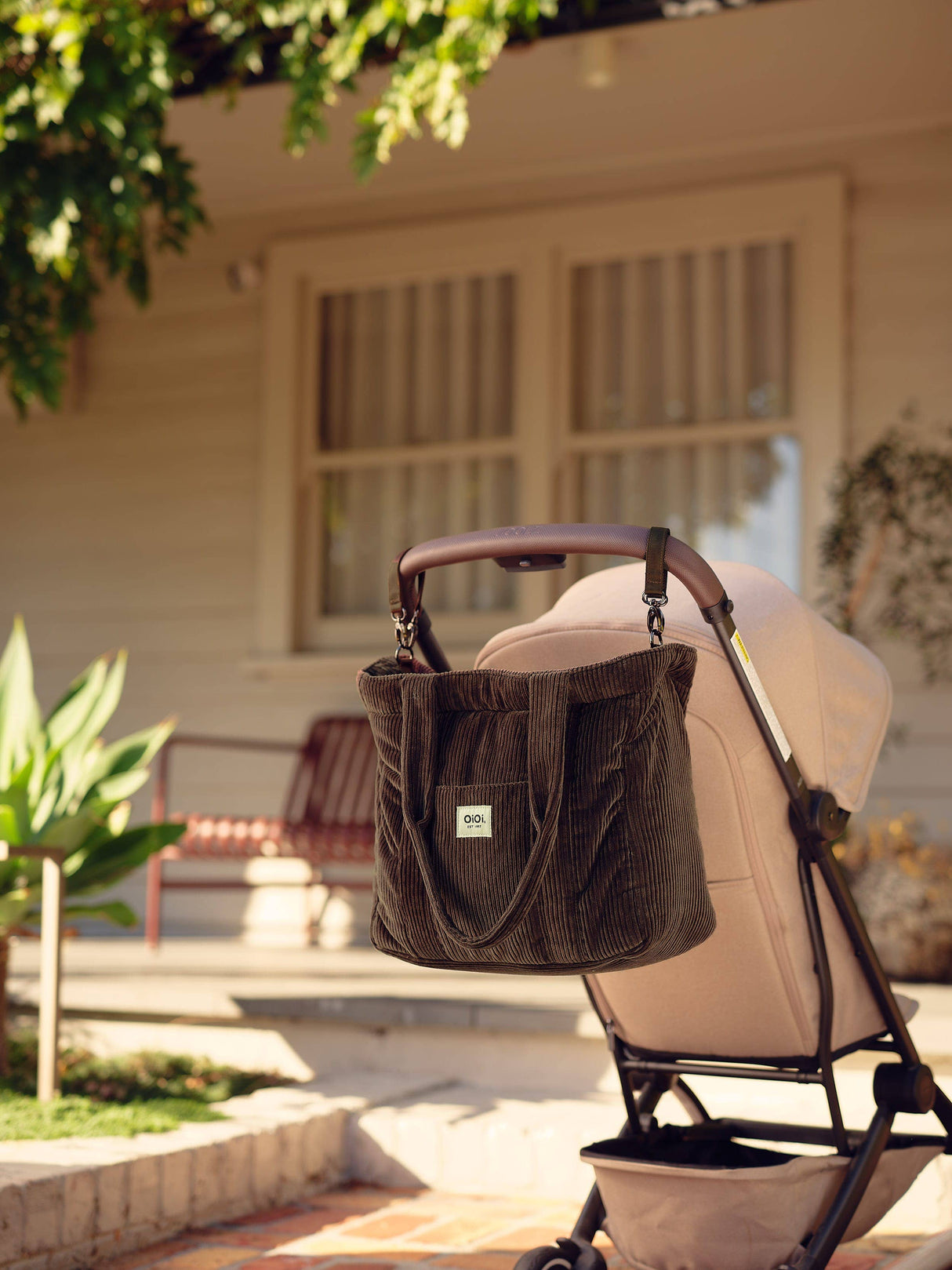 OiOi Everyday Tote - Moss Green Corduroy