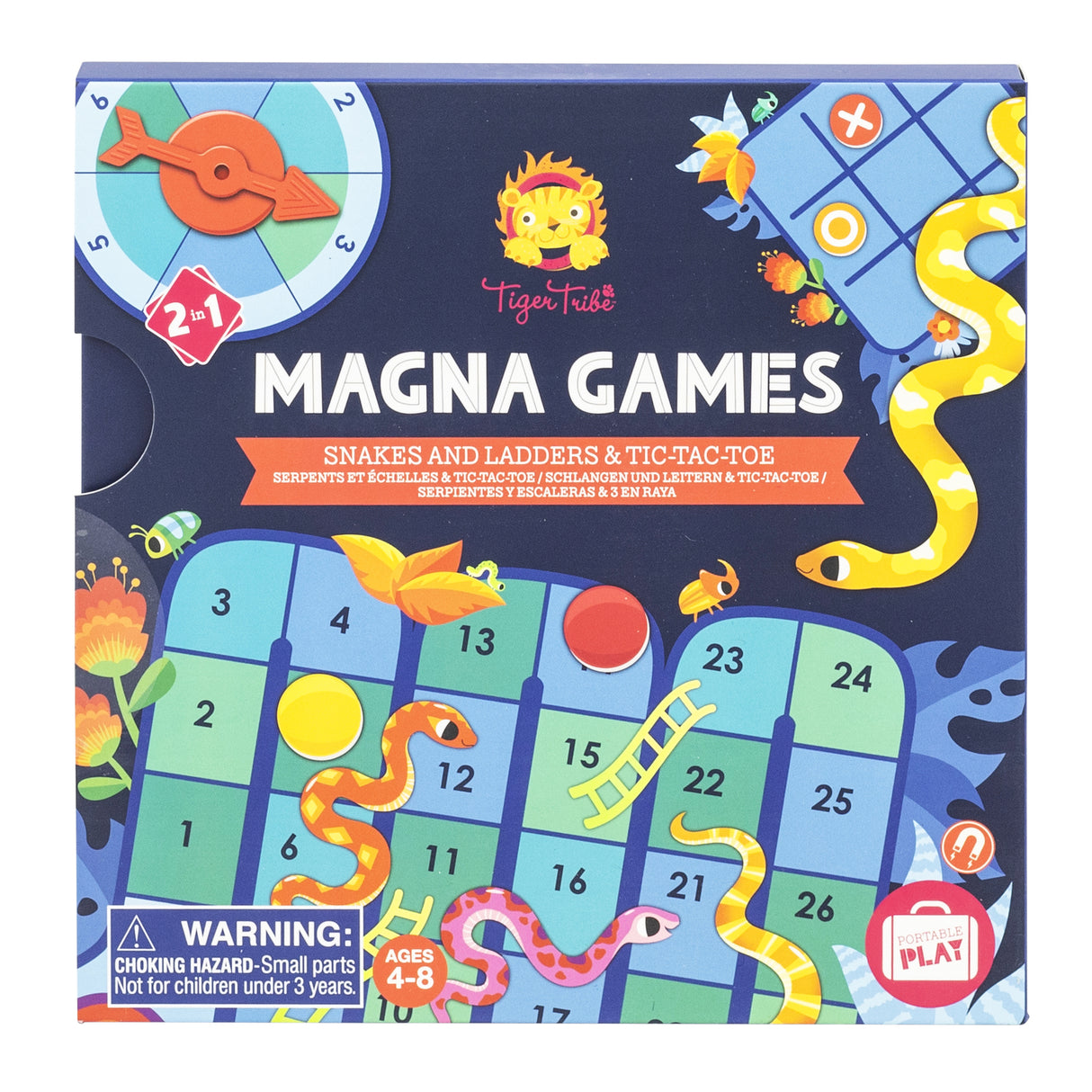 Magna Games - Snakes + Ladders, TIC-TAC-TOE