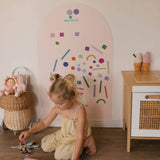 SmartyPals Magnetic Playwall™ - Magnetic Wall Decal for Kids & Playrooms: Checkered