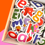 SmartyPals Alphabet Magnet Set - Magnetic Letters for Kids Early Literacy