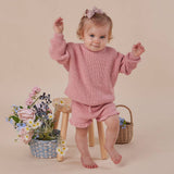 Snuggle Hunny Organic Cotton Knit Bloomers - Rosa