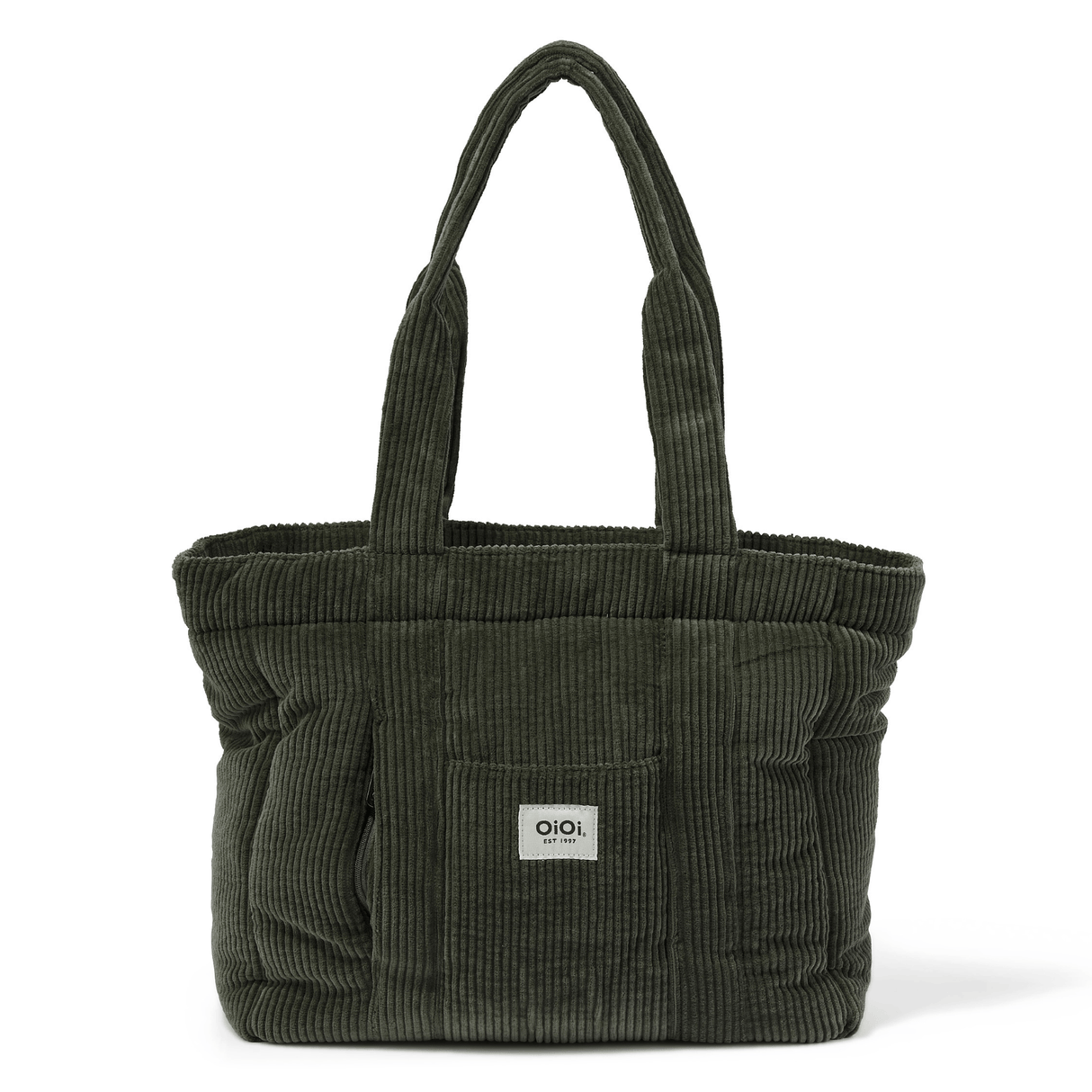OiOi Everyday Tote - Moss Green Corduroy