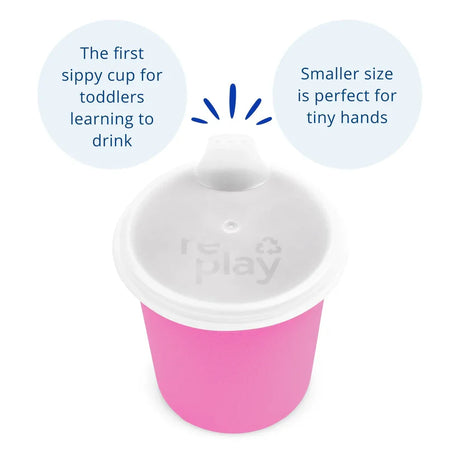 Re-Play Tiny Tumbler with Lid - Bright Pink