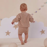 Snuggle Hunny Oversized Cotton Knit Jumper - Hazelnut