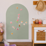SmartyPals Magnetic Playwall™ - Magnetic Wall Decal for Kids & Playrooms: Olive