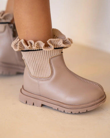 Walnut Flora Boot - Neutral