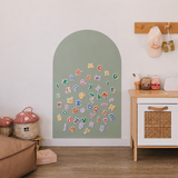 SmartyPals Magnetic Playwall™ - Magnetic Wall Decal for Kids & Playrooms: Olive