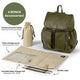 OiOi Signature Nappy Backpack - Olive Vegan Leather