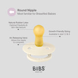 BIBS Pacifier Liberty 2 Pack -  Chloe Meadow/Ivory