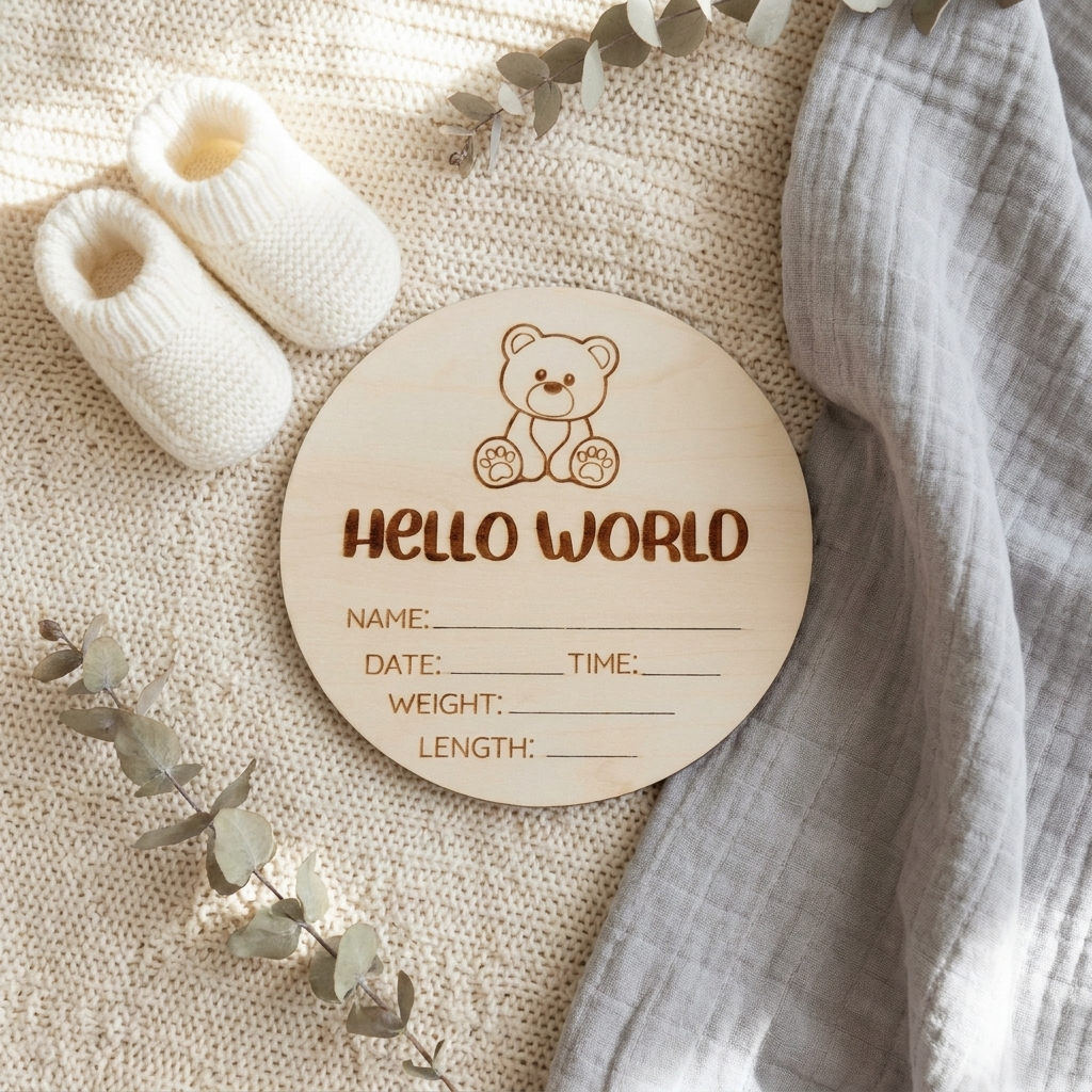 Timber Tinkers Hello world Teddy Bear