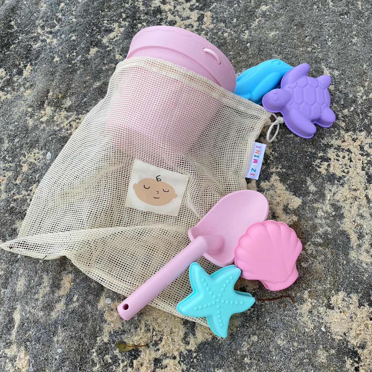 Izimini Beach Toys Set - Mustard