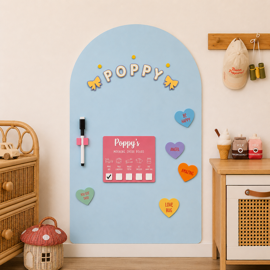 SmartyPals Magnetic Playwall™ - Magnetic Wall Decal for Kids & Playrooms: Olive
