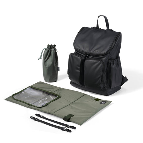 OiOi Signature Nappy Backpack - Black Weatherproof