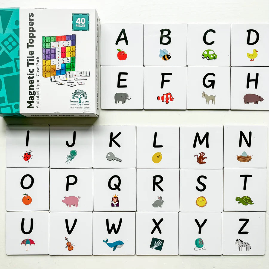 Learn & Grow Alphabet Upper Case Magnetic Tile Topper