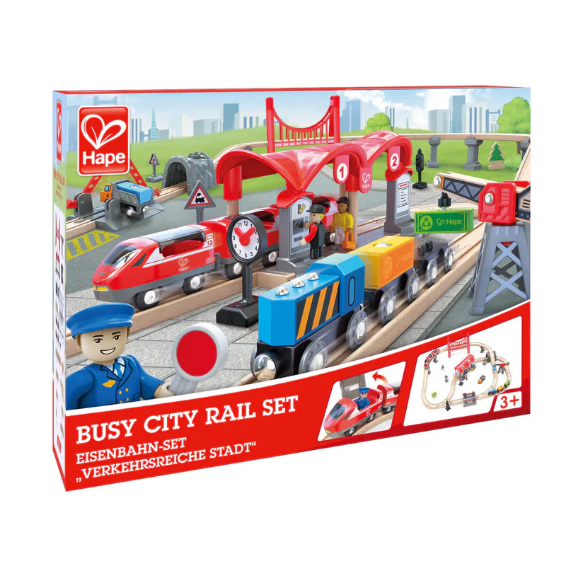 Hape Busy City Rail Set