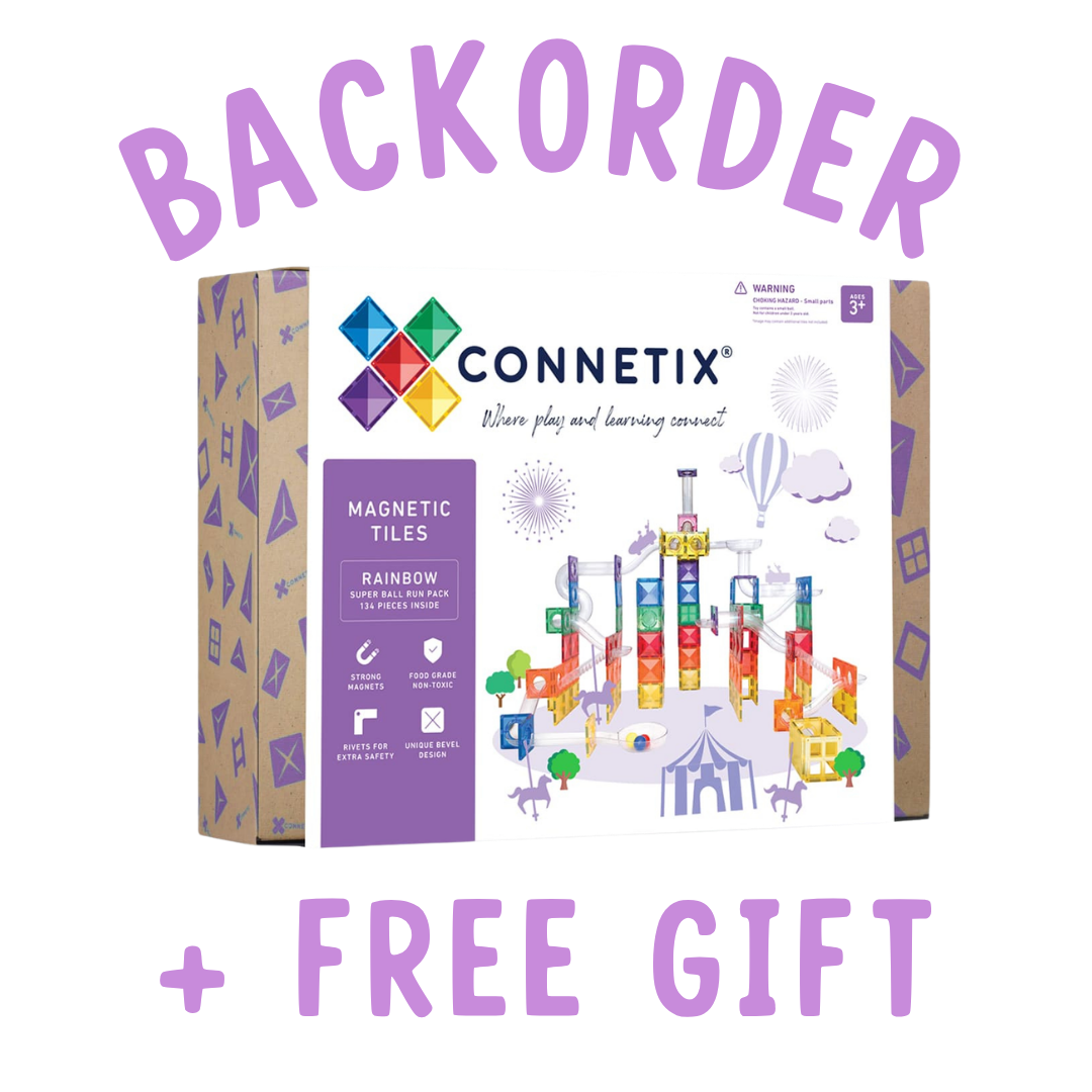 BACKORDER Connetix Rainbow Super Ball Run Pack - 134 pc