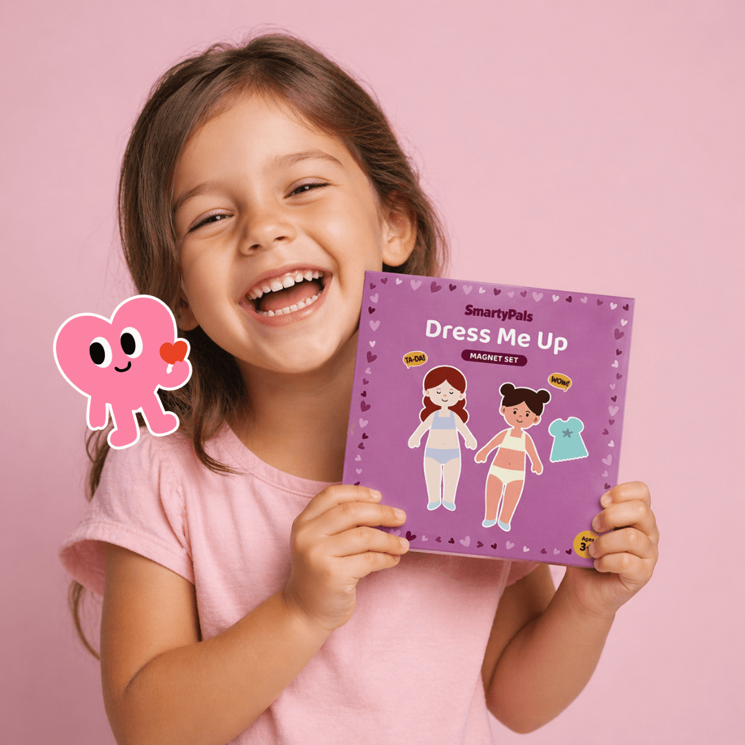 SmartyPals Dress Me Up Magnet Set - Mix & Match Magnetic Dolls for Kids