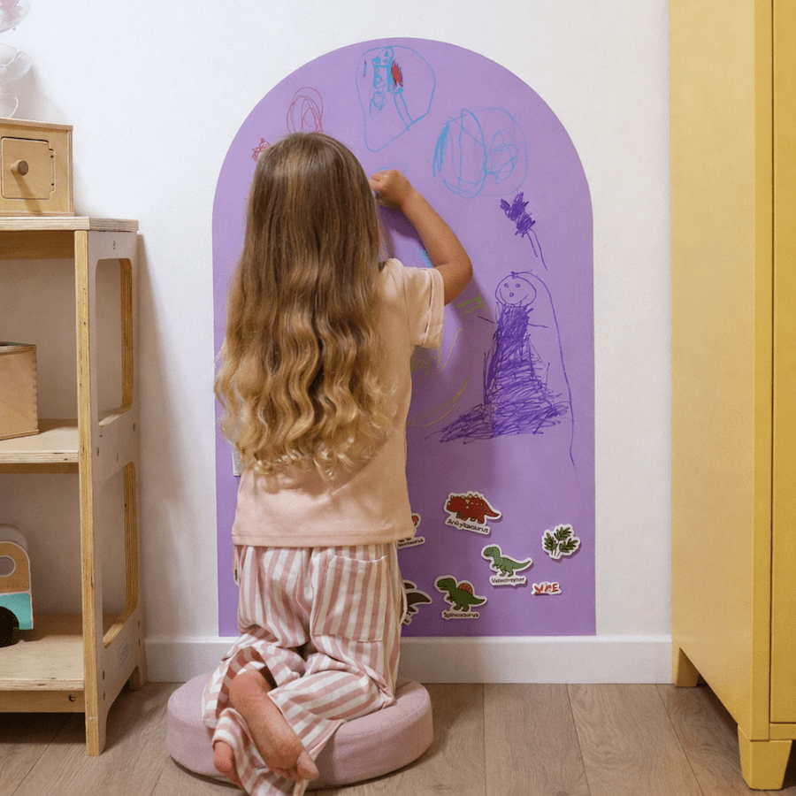 SmartyPals Magnetic Playwall™ - Magnetic Wall Decal for Kids & Playrooms: Checkered