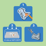 Tiger Tribe Shrinkorama Bag Tag - Dino