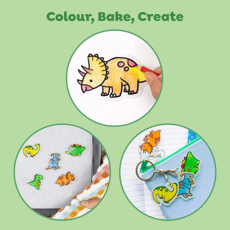 Tiger Tribe Shrinkorama Bag Tag - Dino