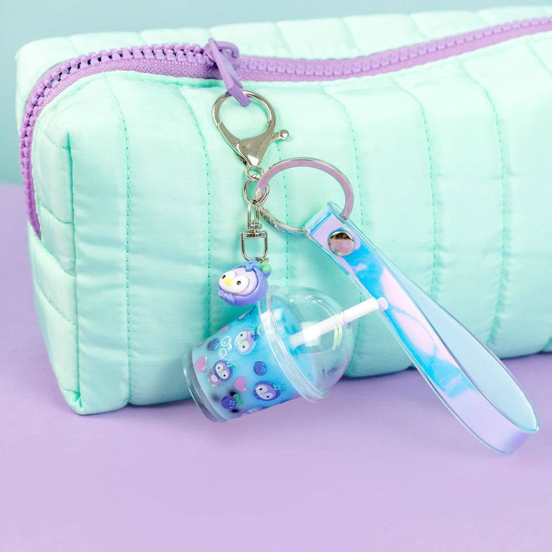 Tiger Tribe Scented Bag Charm Kit - Blueberry Bubble Tea