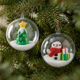 Tiger Tribe Clay Craft - Ornament Kit - Snowman + Tree
