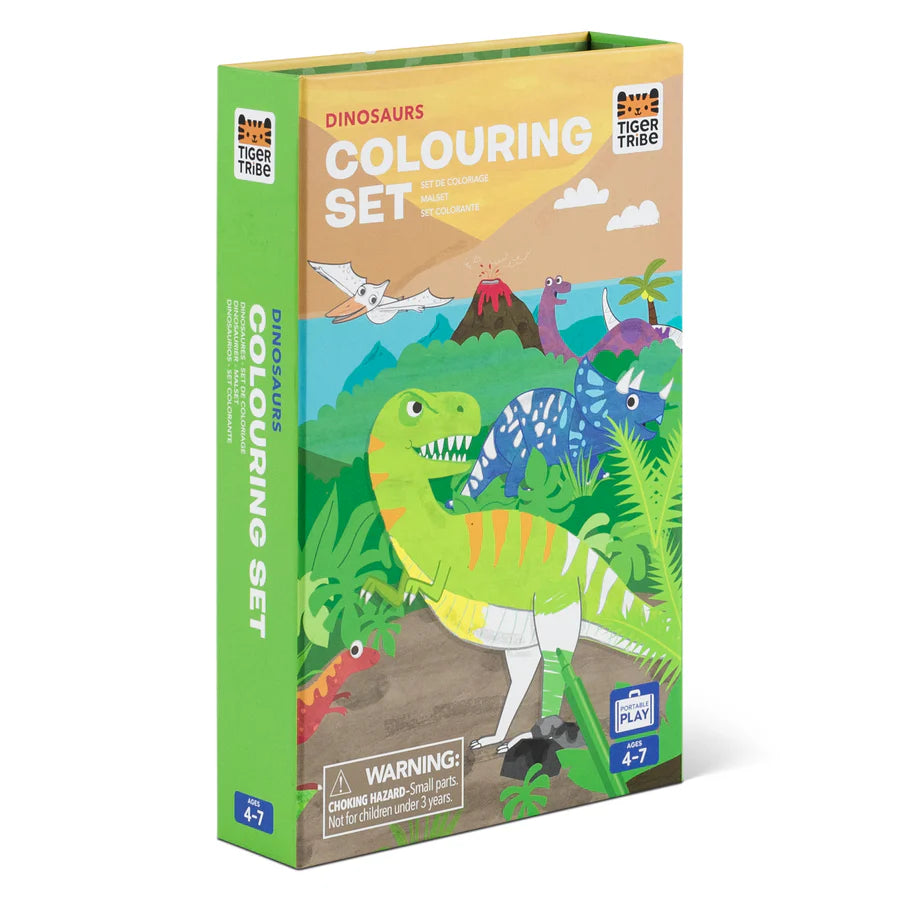 Tiger Tribe Colouring Set - Dinosaurs