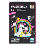 Tiger Tribe Neon Colouring Set - Unicorns and Friends