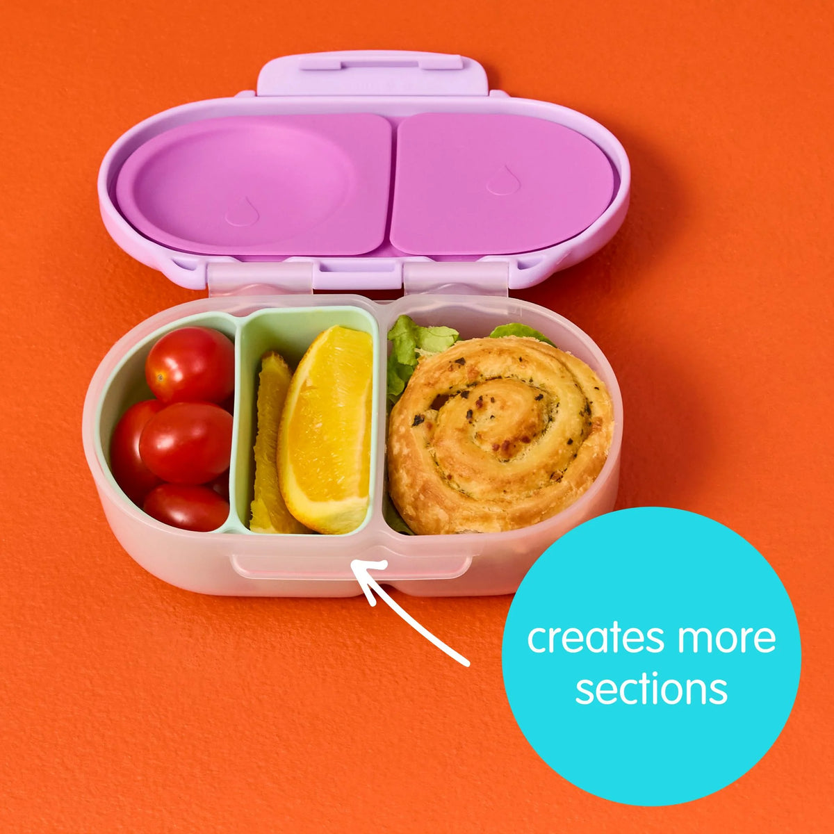 b.box Silicone Bento Buddy Snackbox  - Electric Jungle