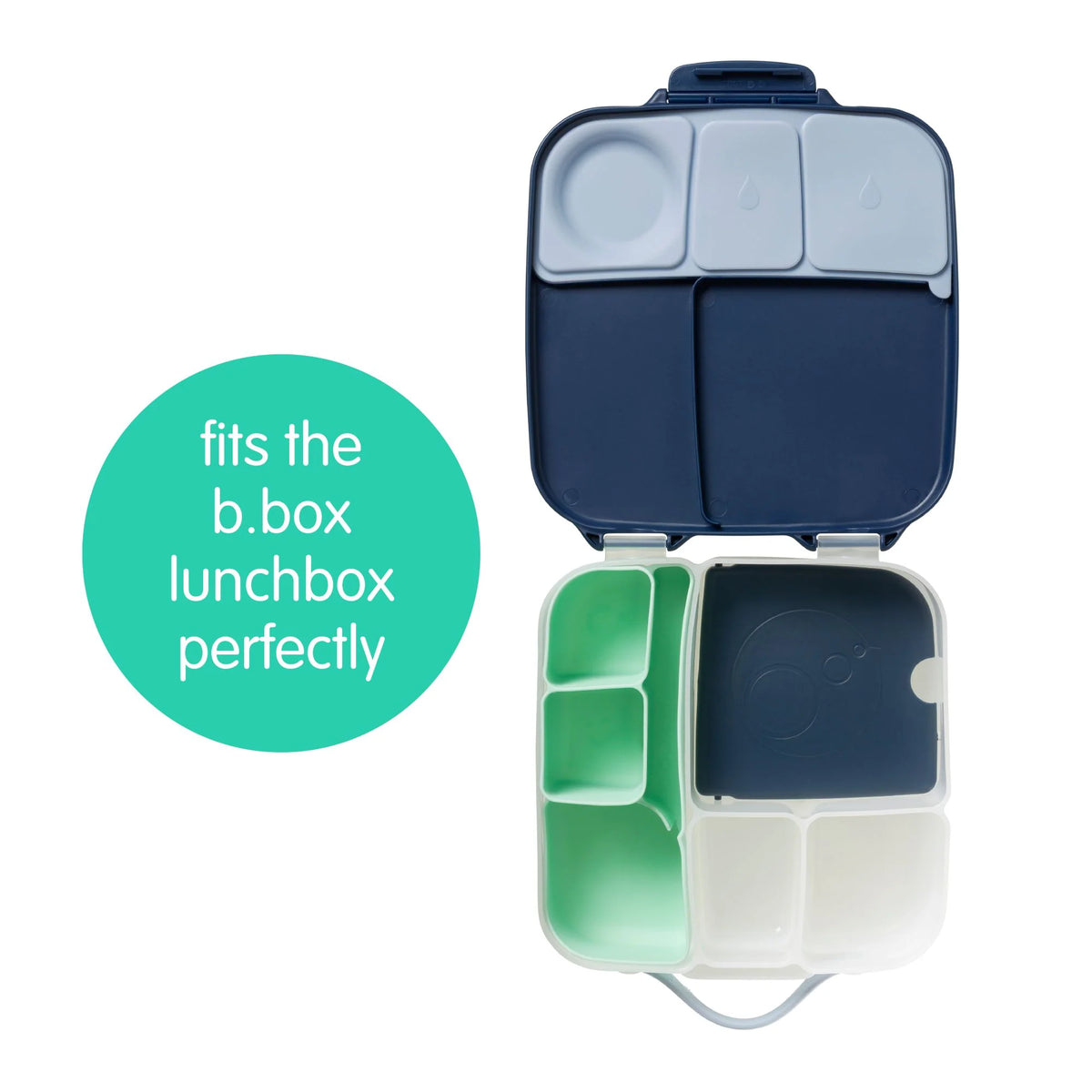 b.box Silicone Bento Tray Lunchbox - Electric Jungle