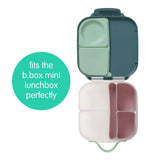 b.box Silicone Bento Tray Mini Lunchbox  - Electric Jungle