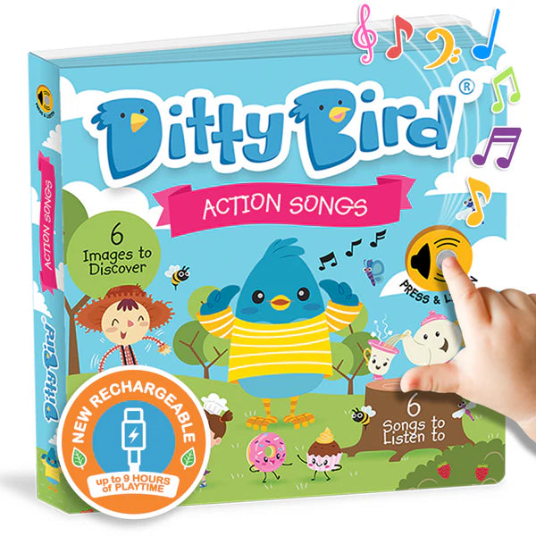Ditty Bird Action Songs Rechargeable Sound Book
