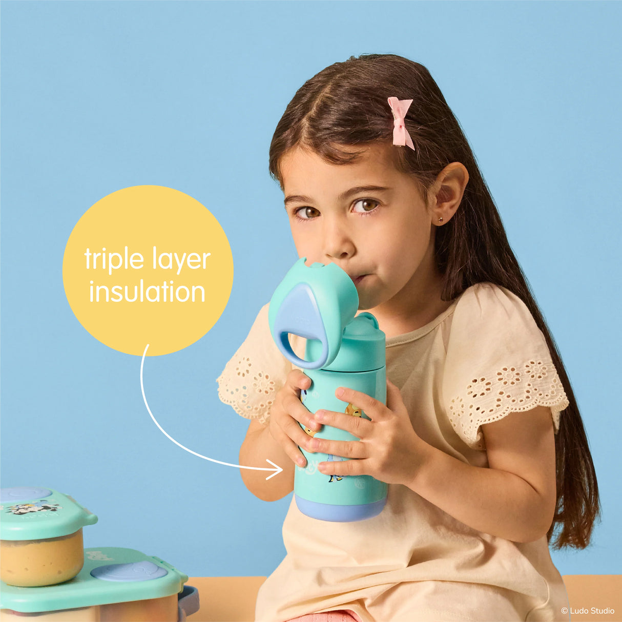 b.box Insulated Drink Bottle 350ml - Bluey by b.box