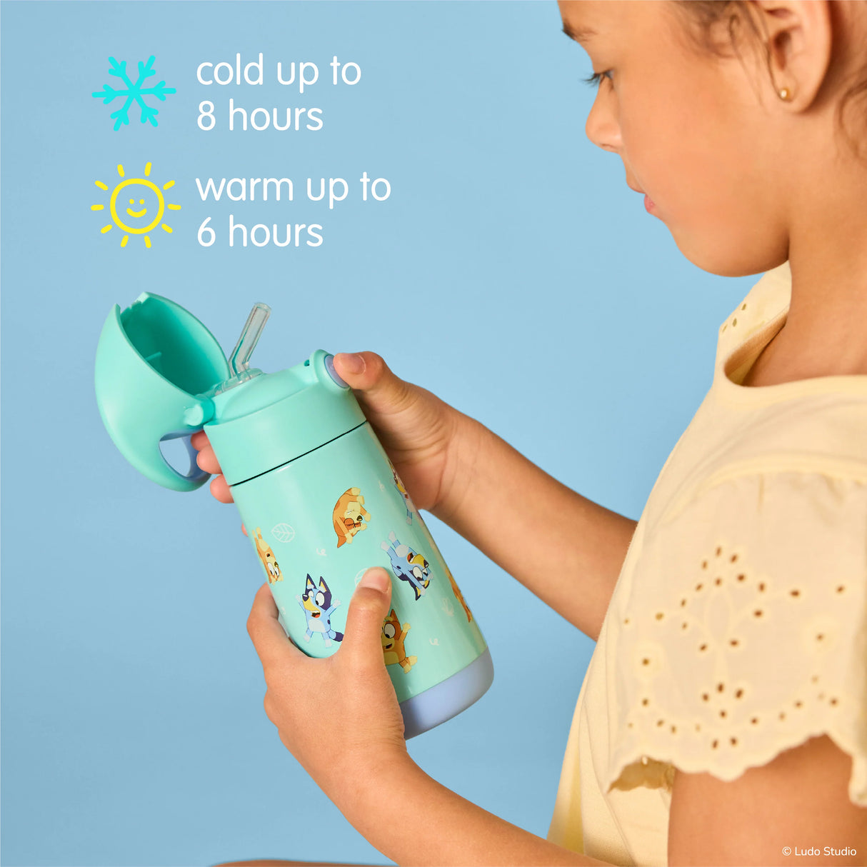 b.box Insulated Drink Bottle 350ml - Bluey by b.box