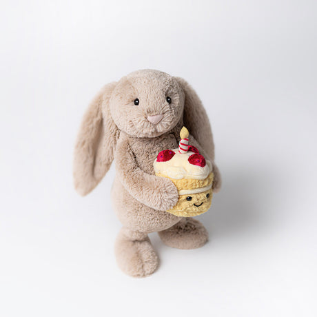 Jellycat Bashful Beige Bunny - Birthday