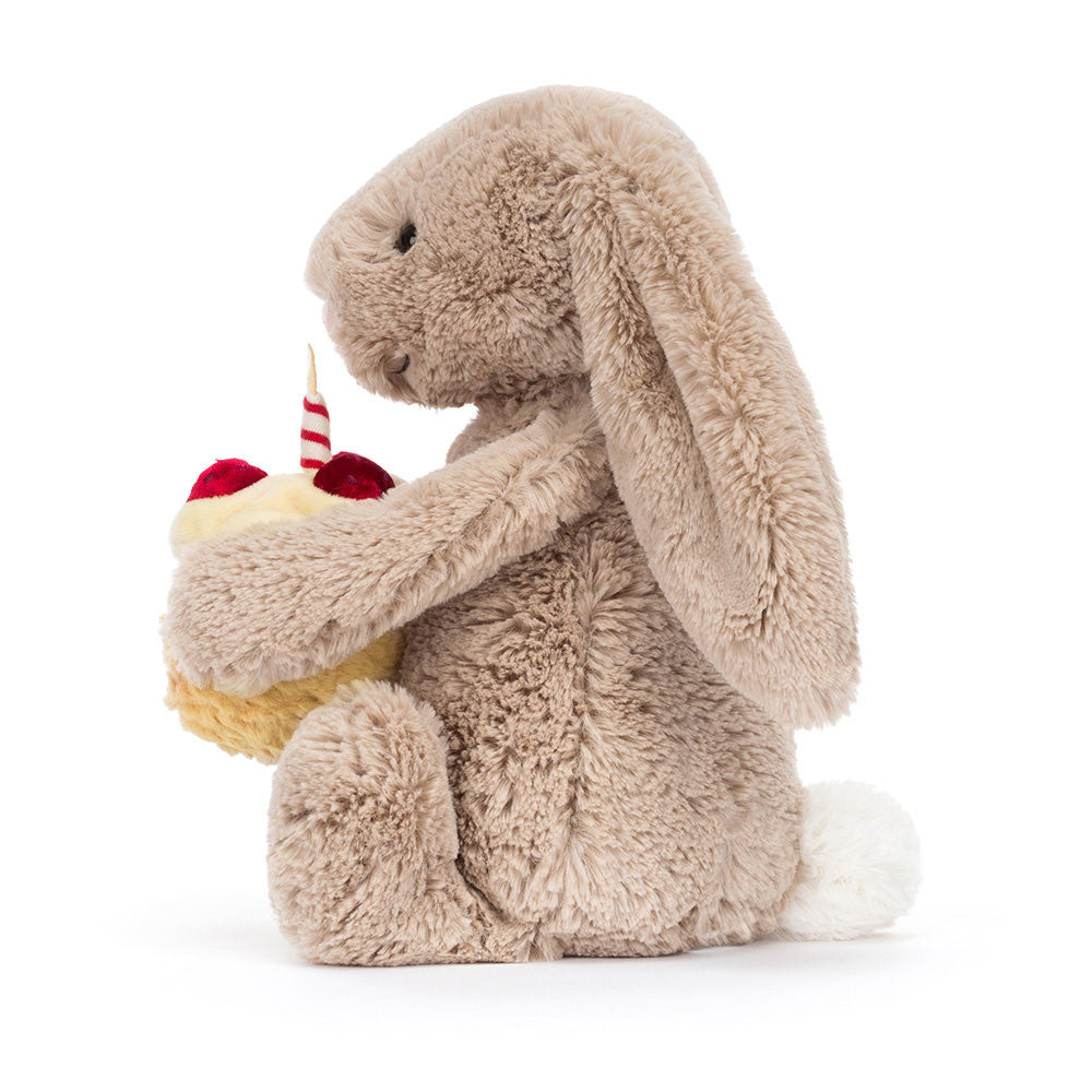 Jellycat Bashful Beige Bunny - Birthday