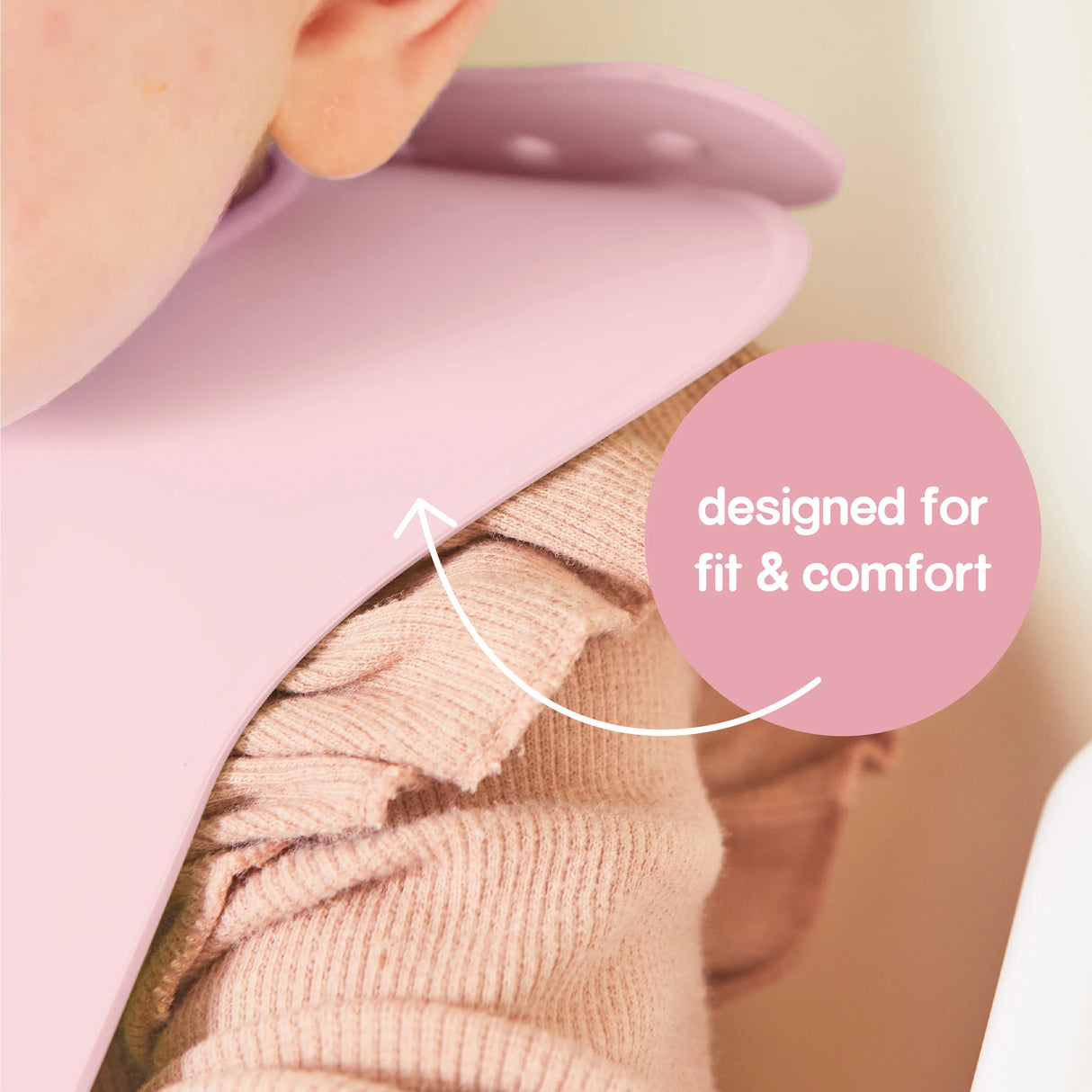 b.box Silicone Bib - Blush