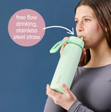 b.box Insulated Flip Top Bottle 690ml - White Out