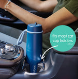 b.box Insulated Flip Top Bottle 690ml - Sea Glass
