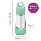 b.box Tritan Drink Bottle 450mL - Midnight