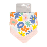 All4Ella Bandana Bib Set - Bright Floral