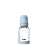 BIBs Glass Baby Bottle - 120mL - Baby Blue