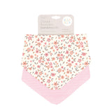 All4Ella Bandana Bibs 2pk - Floral Bouquet