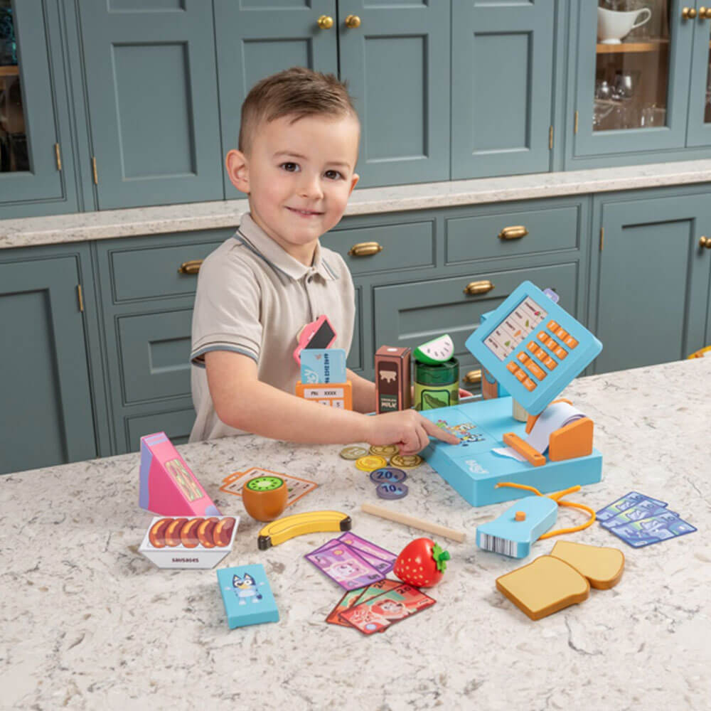 Bluey Wooden Cash Register